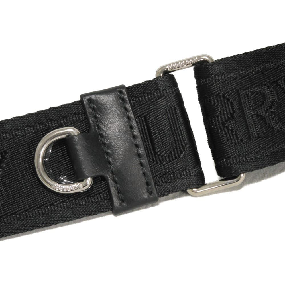 Burberry Paddy Logo Crossbody Shoulder Bag, Cotton Calfskin, Rubber Embossed Nylon, Black, 8049094, Men's — New - Store Return