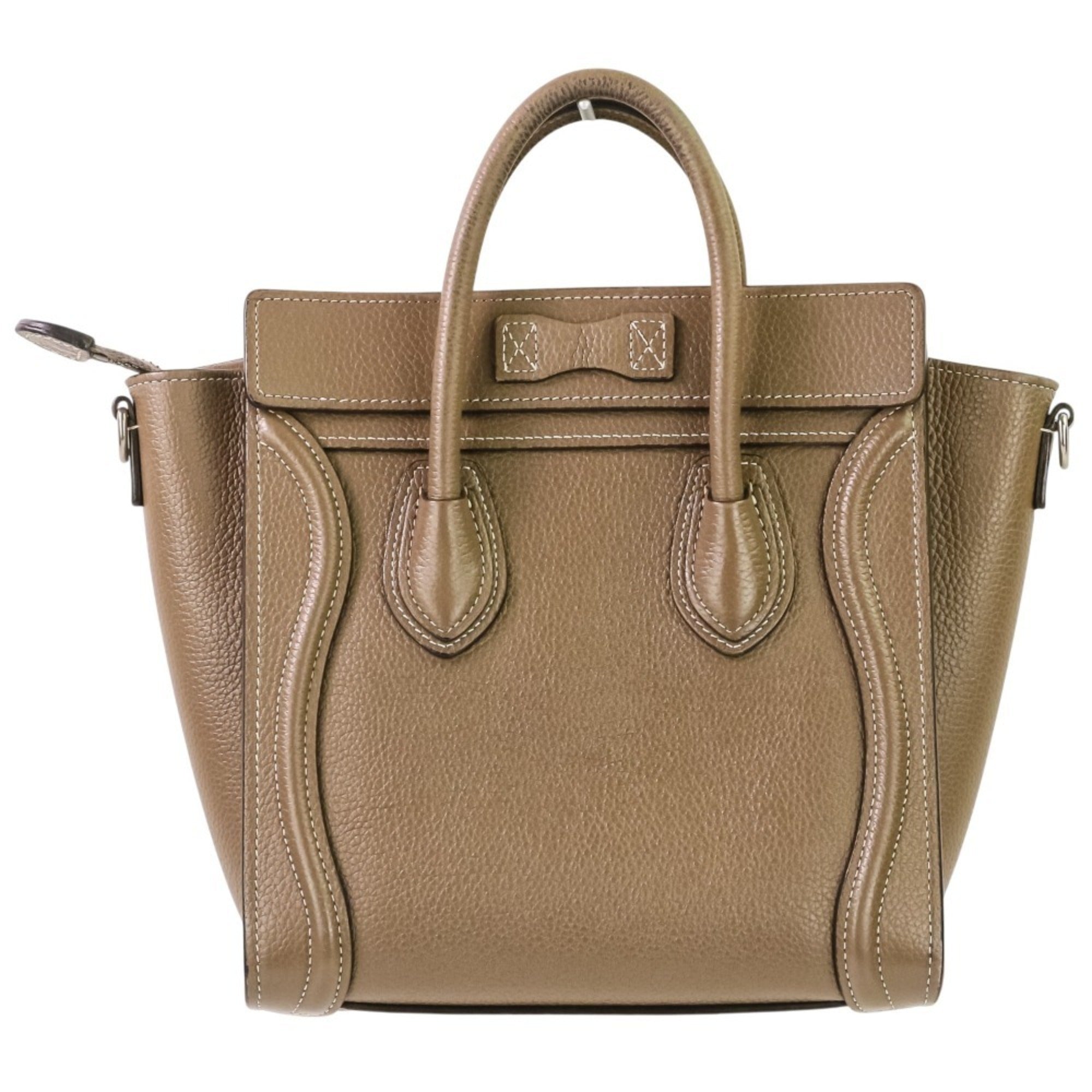 Excellent condition Celine Luggage Nano Shopper 2-way bag in brown. Women's. Luxs Pre-owned Brand — Like New