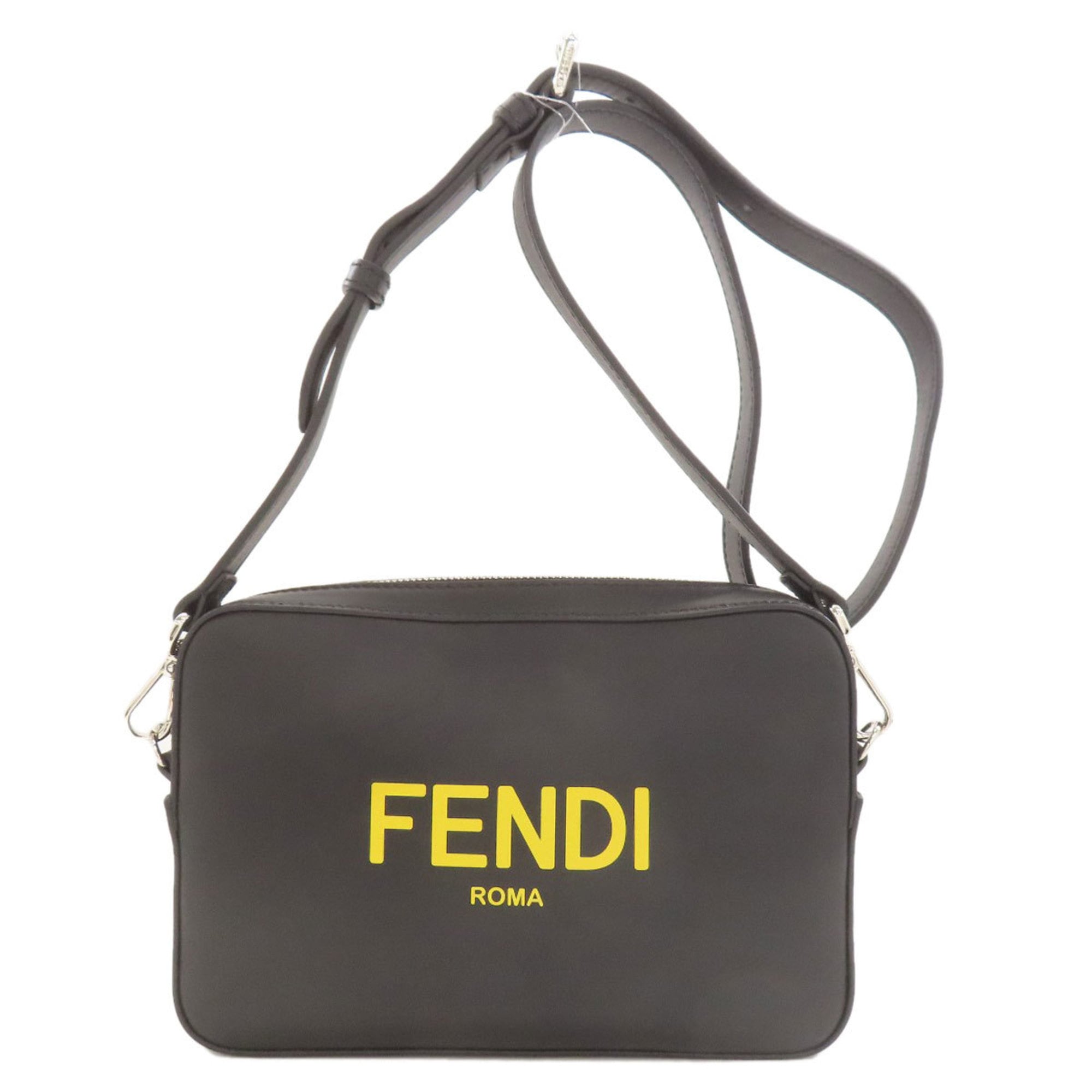 Fendi logo shoulder bag in calfskin for women