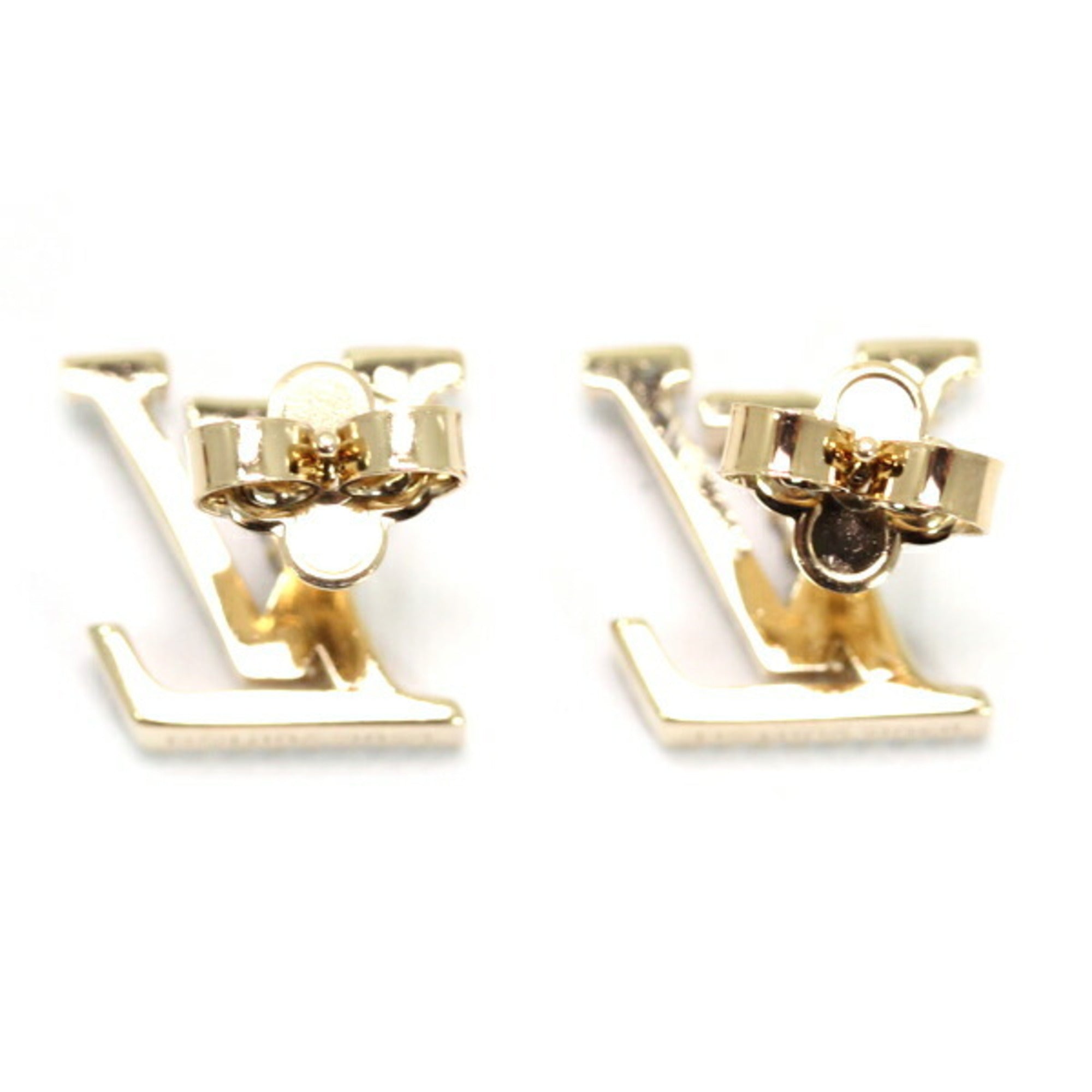 Louis Vuitton Earrings - LV Iconic Strass M00609 Gold Rhinestone Women's LOUIS VUITTON T5823 — Like New