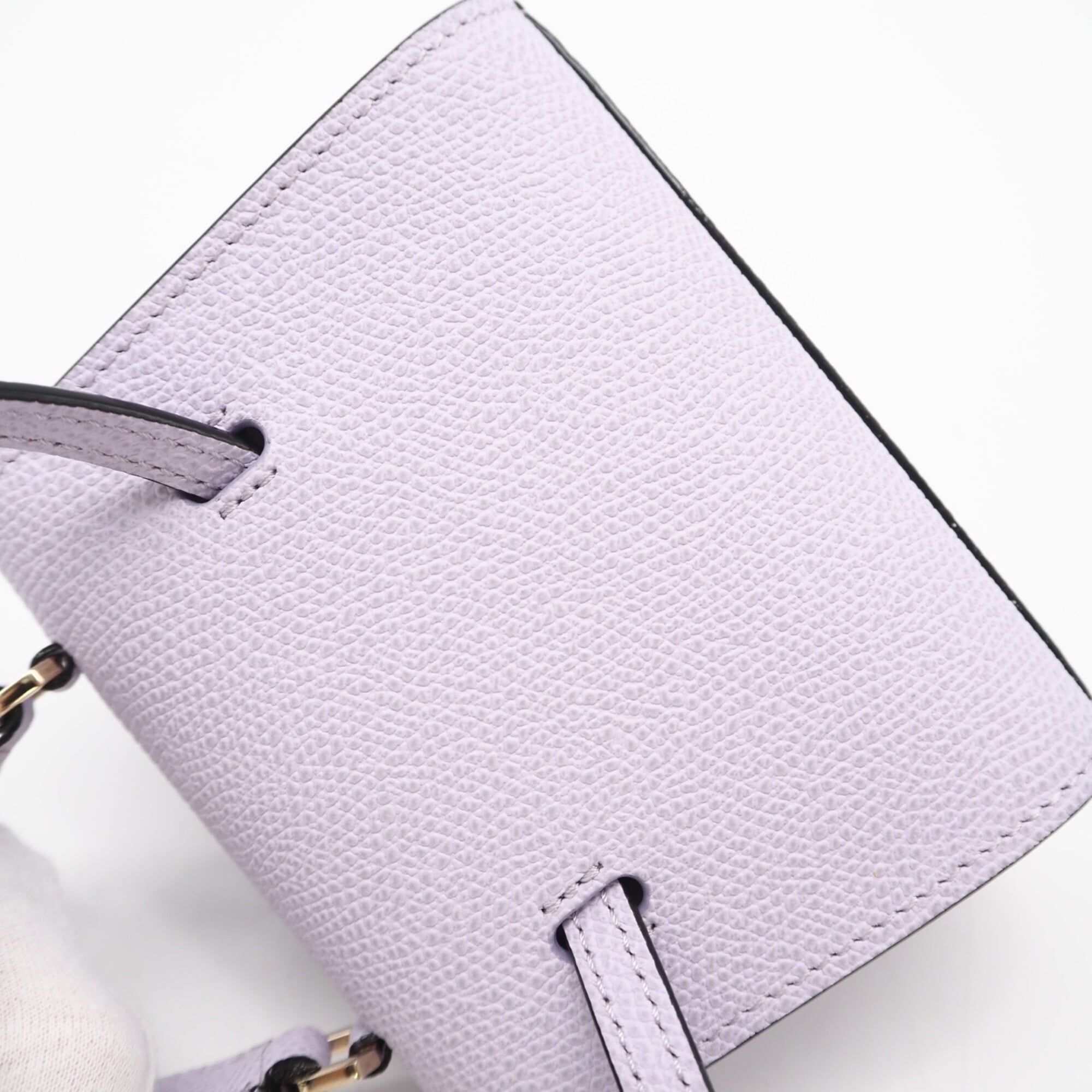 Valextra Iside Belt Mini Bag SGES0061028 Shoulder Purple Calf Leather Women's — New - Store Return