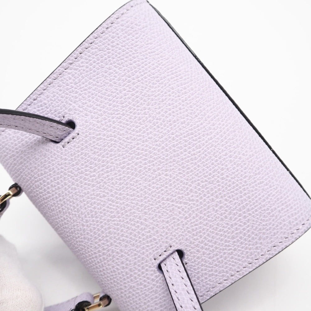 Valextra Iside Belt Mini Bag SGES0061028 Shoulder Purple Calf Leather Women's — New - Store Return