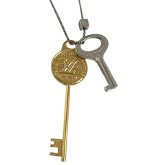 Louis Vuitton Collier LV Key Pendant Necklace for Men and Women — Like New