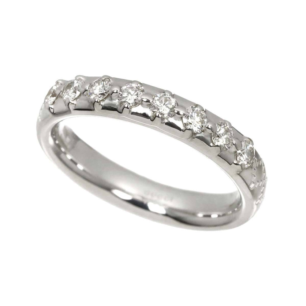 Gucci Diamantissima #8 Ring with Diamonds, 18K White Gold (750) — Like New