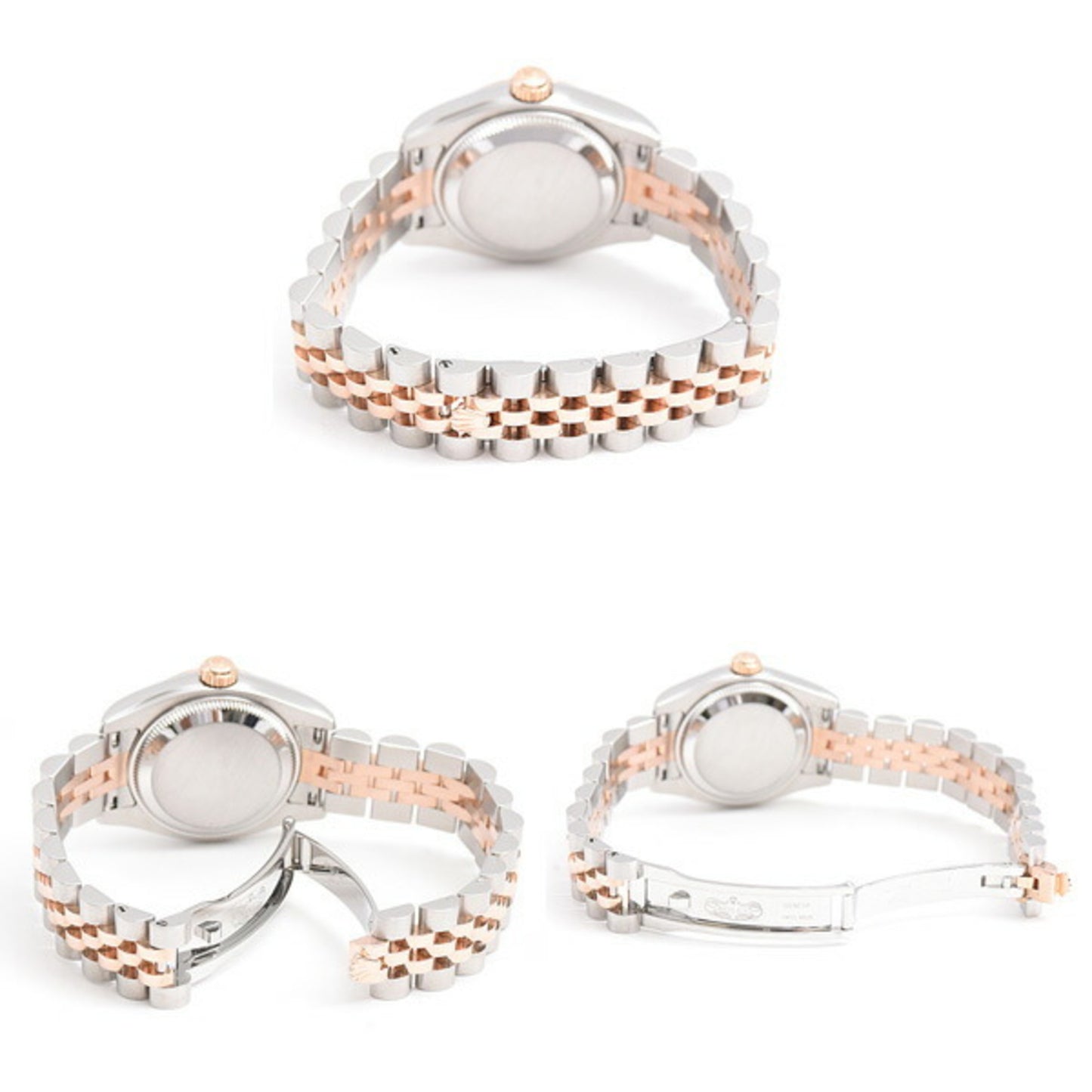 Rolex Watch Ladies Datejust 10P Diamond D Series Automatic Gold Dust Shell Dial SS x PG ROLEX 179171NG