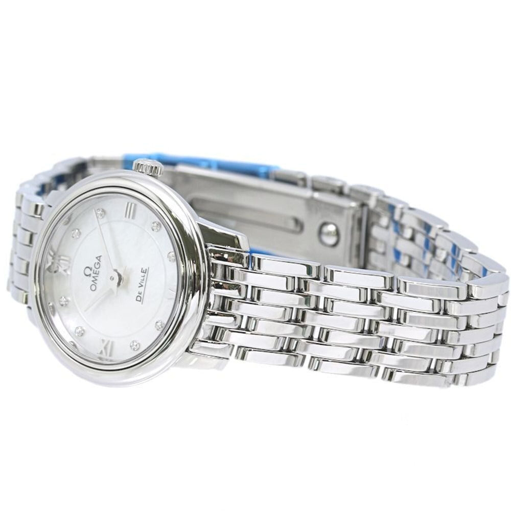 OMEGA De Ville Prestige 8-Diamond Watch 424.10.24.60.55.001 Women's Stainless Steel 40455 — Good