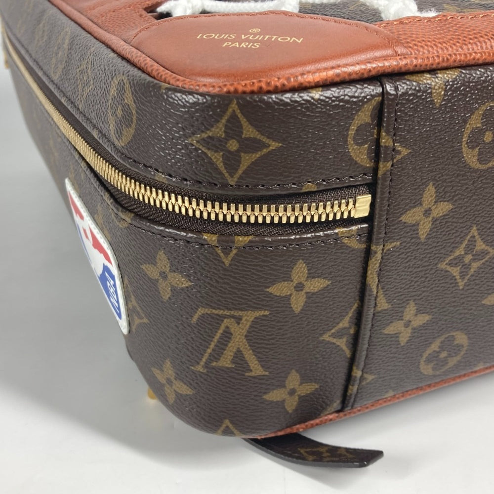 LOUIS VUITTON M45784 NBA Collaboration Shoebox Backpack Bag Rucksack Monogram Canvas Men's Brown — Like New