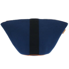 Hermes Like new Hermès Palmire trapezoid pouch, canvas and cotton, CORAIL, indigo blue, 1583 — Like New