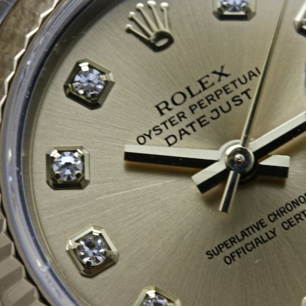 ROLEX Datejust 10P Diamond 179173G Women's Watch SSx18K Yellow Gold 40580 — Good