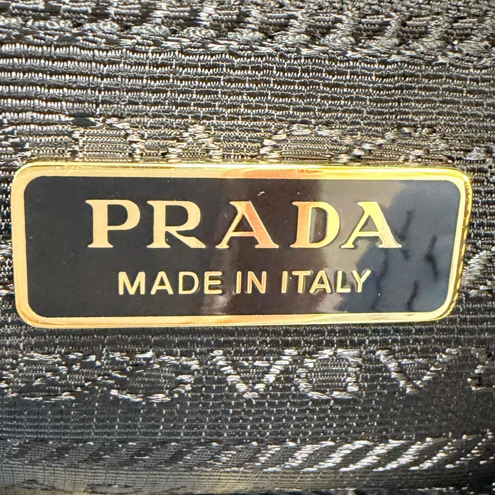 PRADA 1NS693 Triangle Logo Re-Nylon Surf Print Cosmetic Pouch with Wristlet, Blue, Made in Italy, Women's, Box — Like New