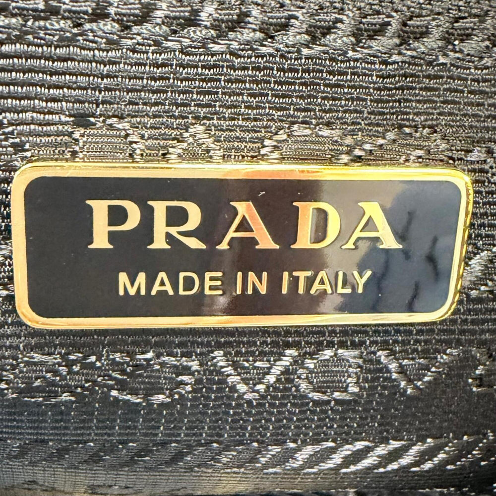 PRADA 1NS693 Triangle Logo Re-Nylon Surf Print Cosmetic Pouch with Wristlet, Blue, Made in Italy, Women's, Box — Like New