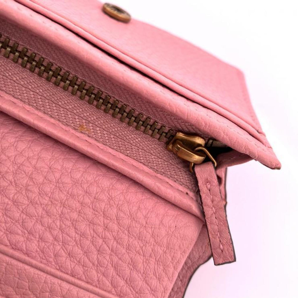 Gucci Animalier Bee 468015 Blind for Love Bi-fold Wallet, Pink