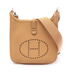 Hermes Evelyne 23 Biscuit Shoulder Bag/Handbag, Taurillon Clemence Leather, Women's, Beige — New - Store Return