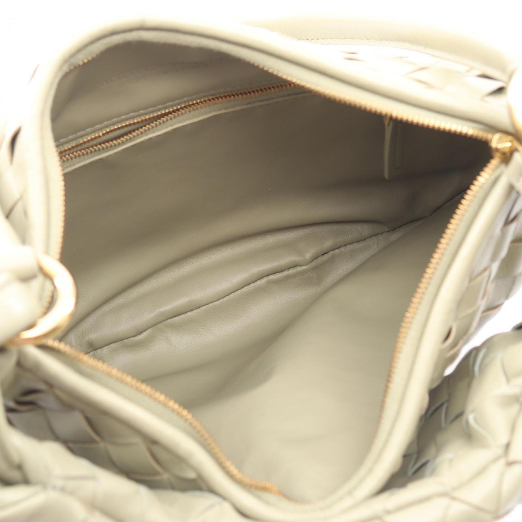 Bottega Veneta Gemelli Intrecciato Leather Shoulder Bag, Women's, Khaki