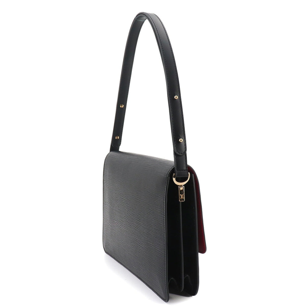 Louis Vuitton Epi Friedland Shoulder Handbag, Leather, Black/Red, M52417, Gold Hardware — Like New