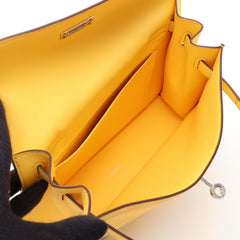Hermes Kelly Dance II Shoulder Bag/Handbag, Leather, Calfskin (Cowhide), Veau Swift, Women's, Yellow — New - Store Return