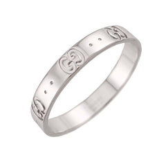 Gucci Icon Ring #25, 18K WG (White Gold 750) — Like New
