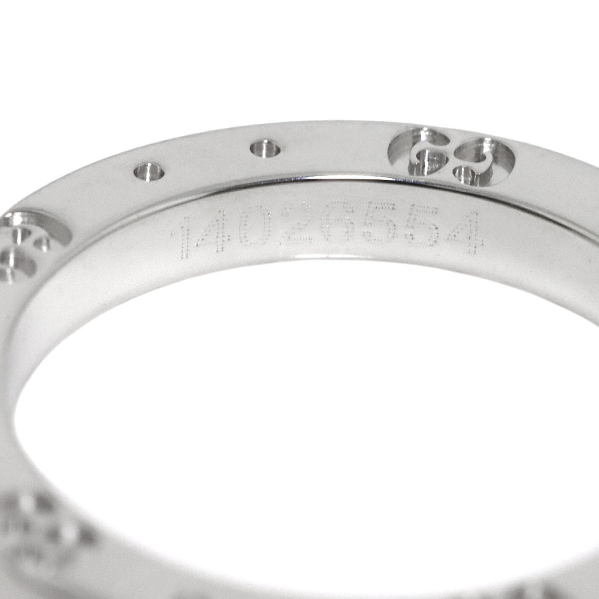 Gucci Icon Solitaire Diamond Ring, 0.24ct F VVS1, Size #9, White Gold (WG) — Like New