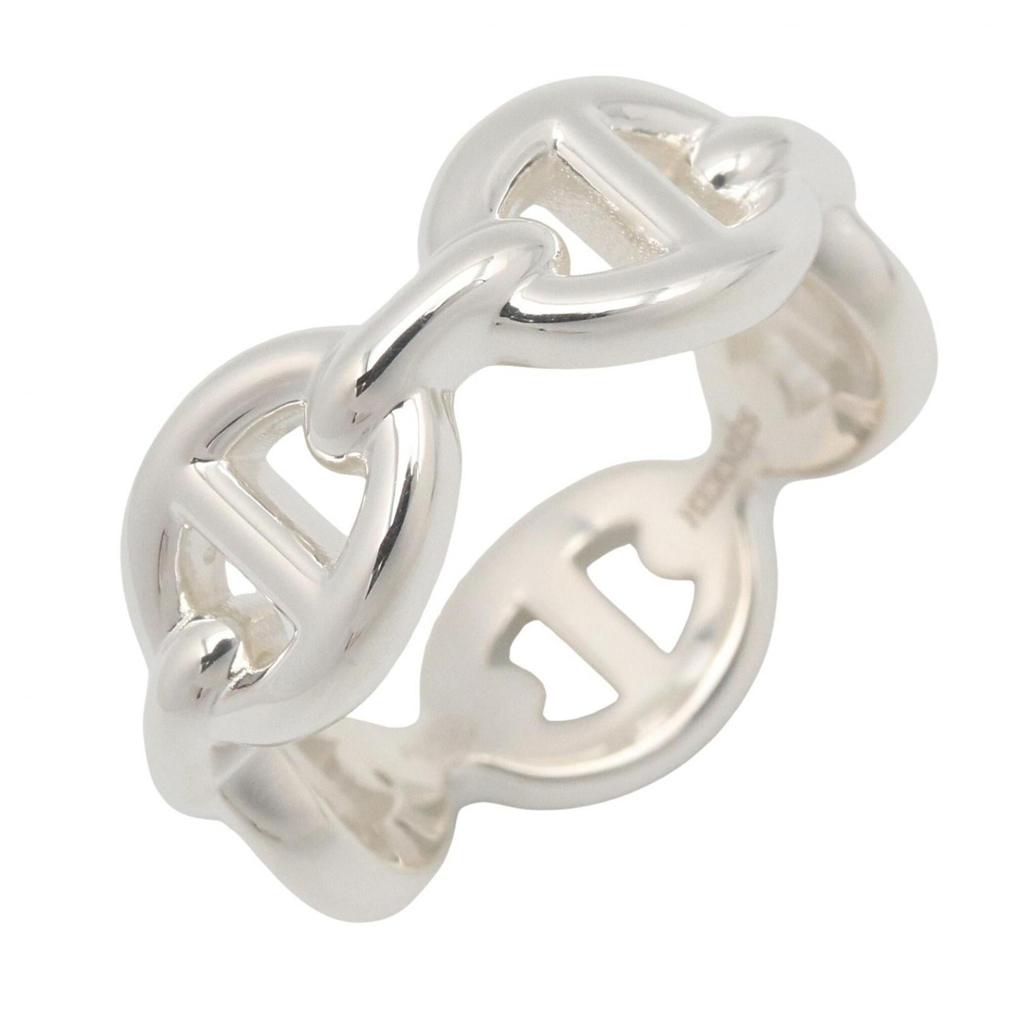Hermes Chaine d'Ancre Enchainée Ring - Sterling Silver 925 Men's & Women's Tone — Like New