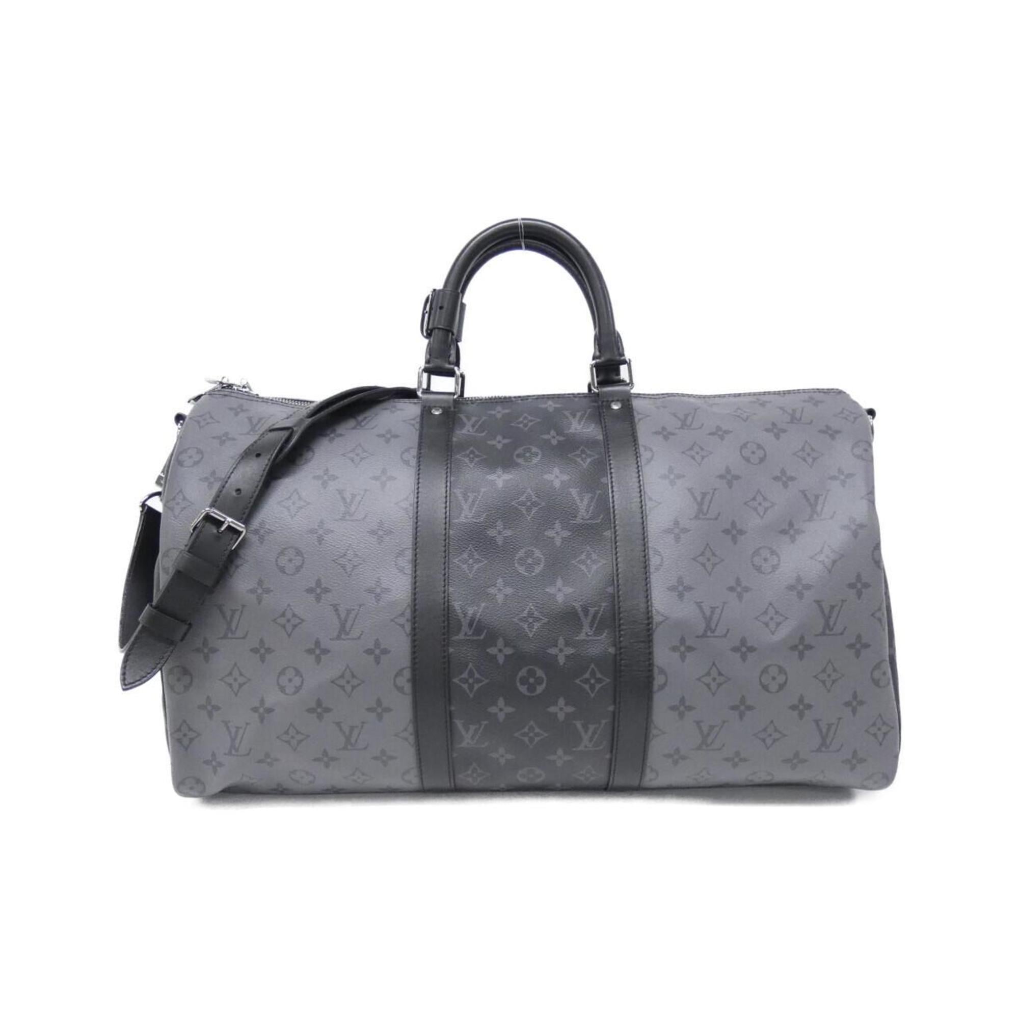 Louis Vuitton Monogram Eclipse Reverse Keepall Bandouliere 50cm M45392 Boston Bag