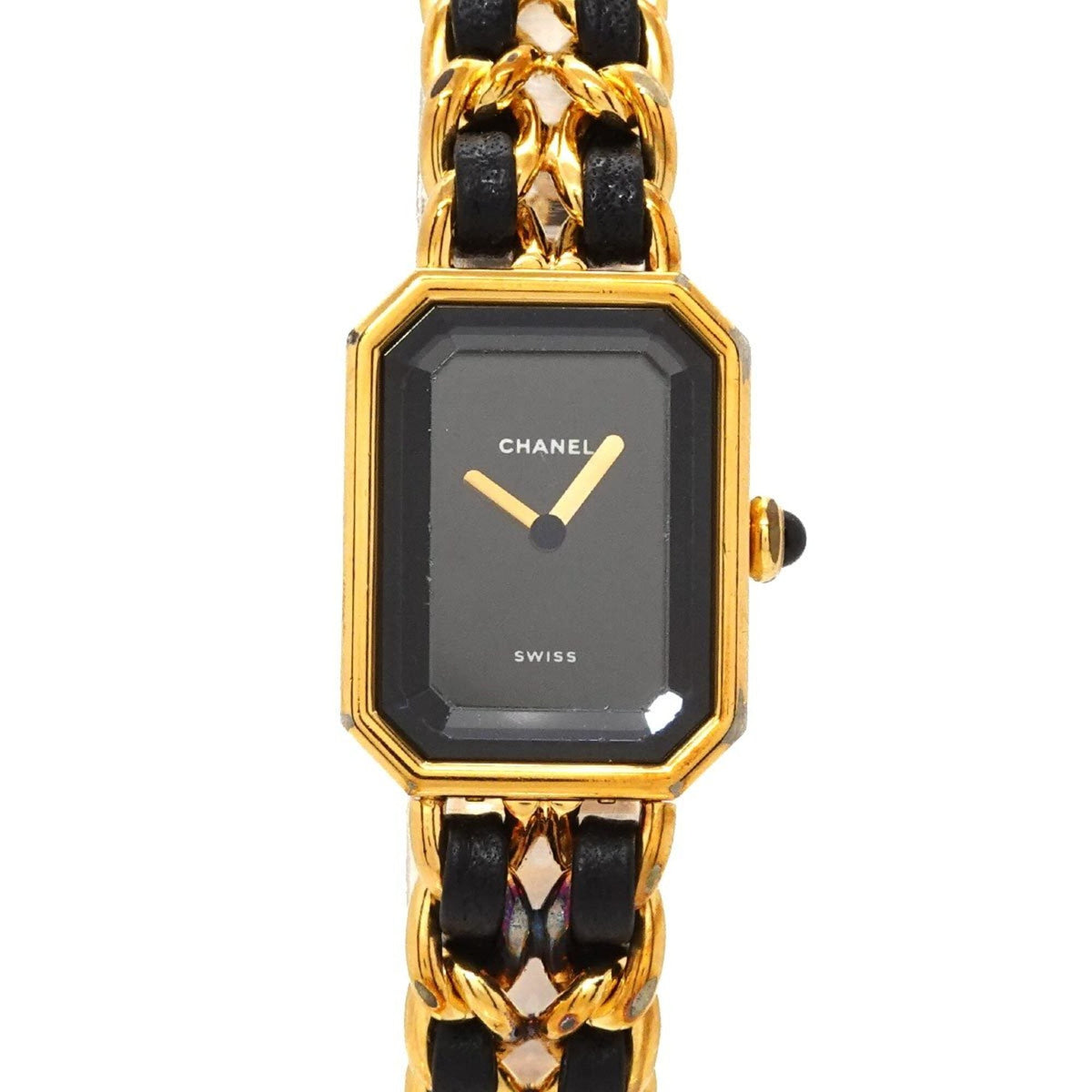 Chanel Premiere Large Size H0001 Women's Watch Black Gold Quartz — Very Good