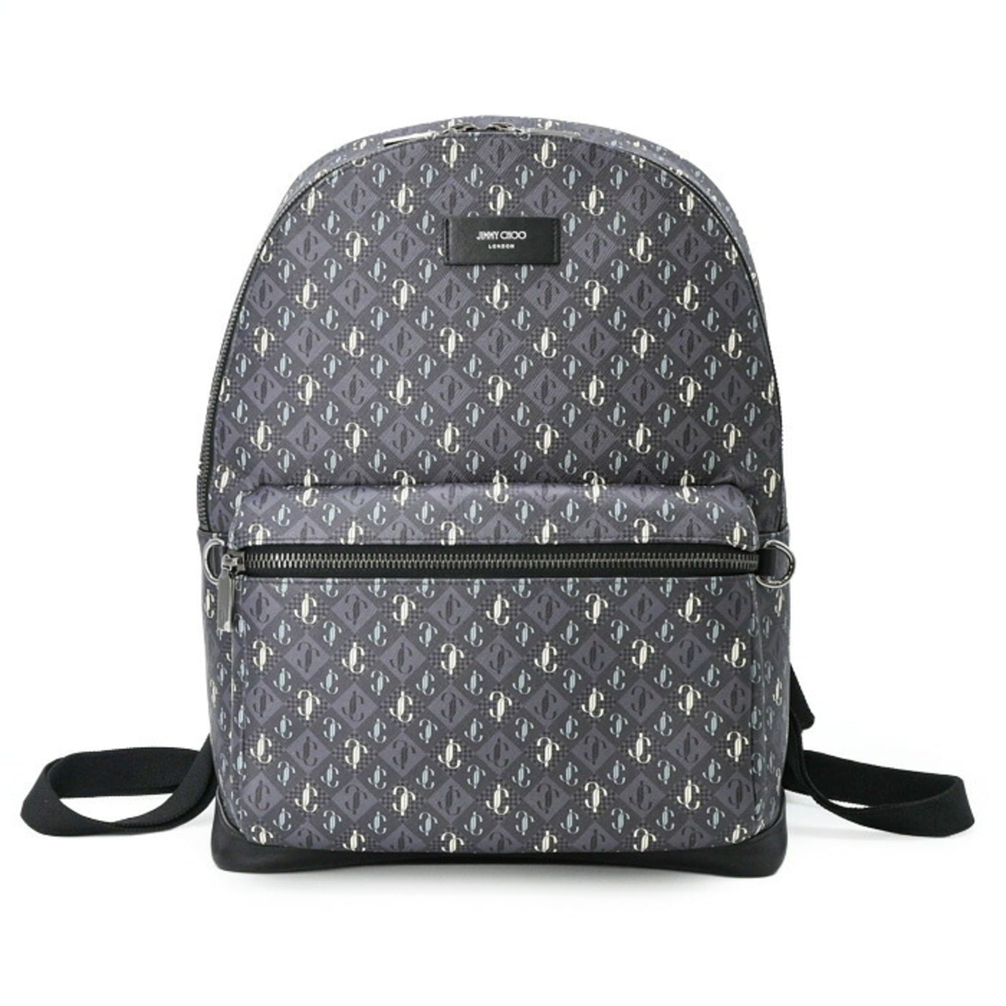 JIMMY CHOO WILMER XPO Backpack JC Monogram Grey Sage Men's Women's J000161023001 — Like New