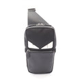 Fendi Monster Bugs Eye Waist Bag, Leather and Nylon, Men's, Black, 7VZ033
