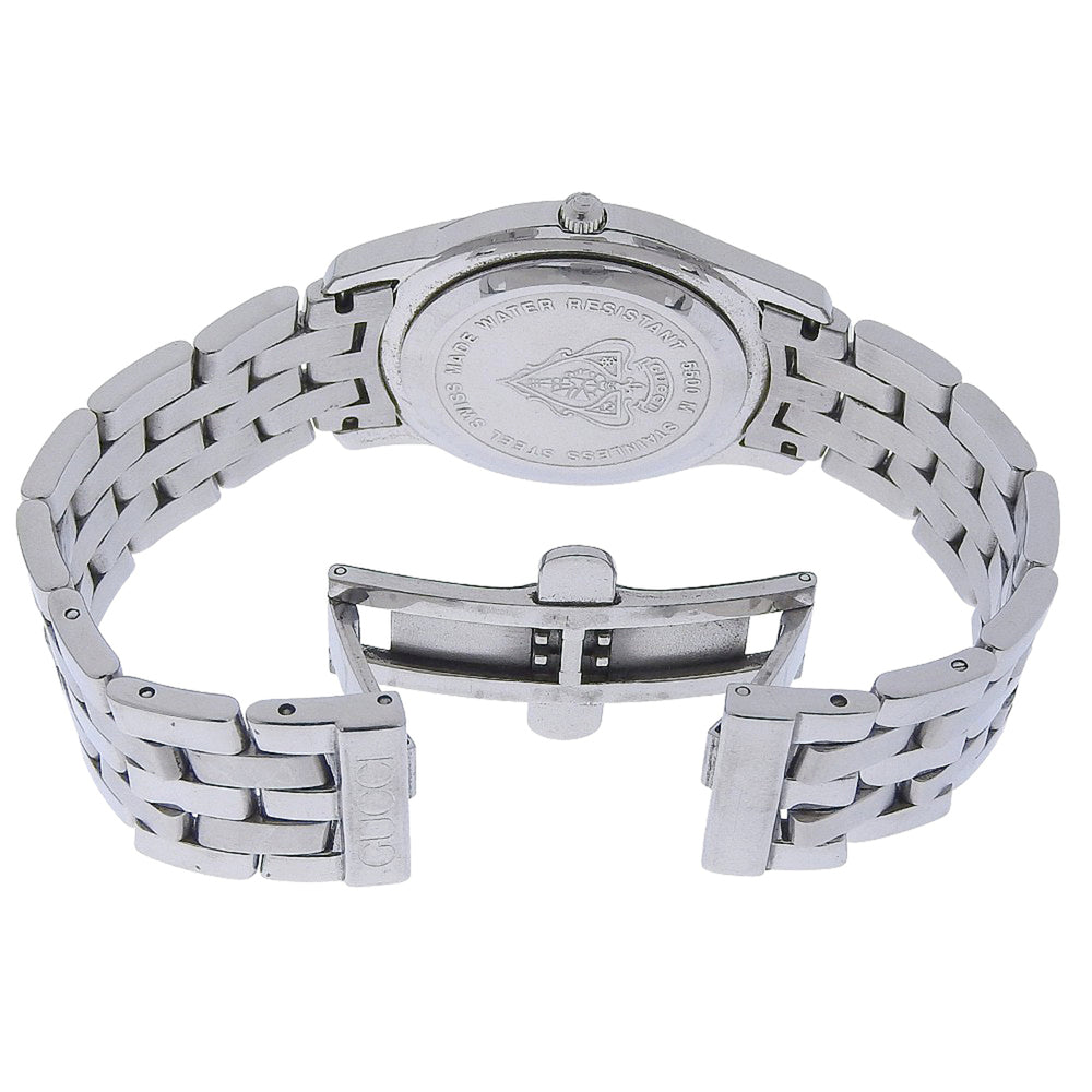 Gucci G-Class Watch 5500M Stainless Steel Quartz Analog Silver Dial Men's — Good