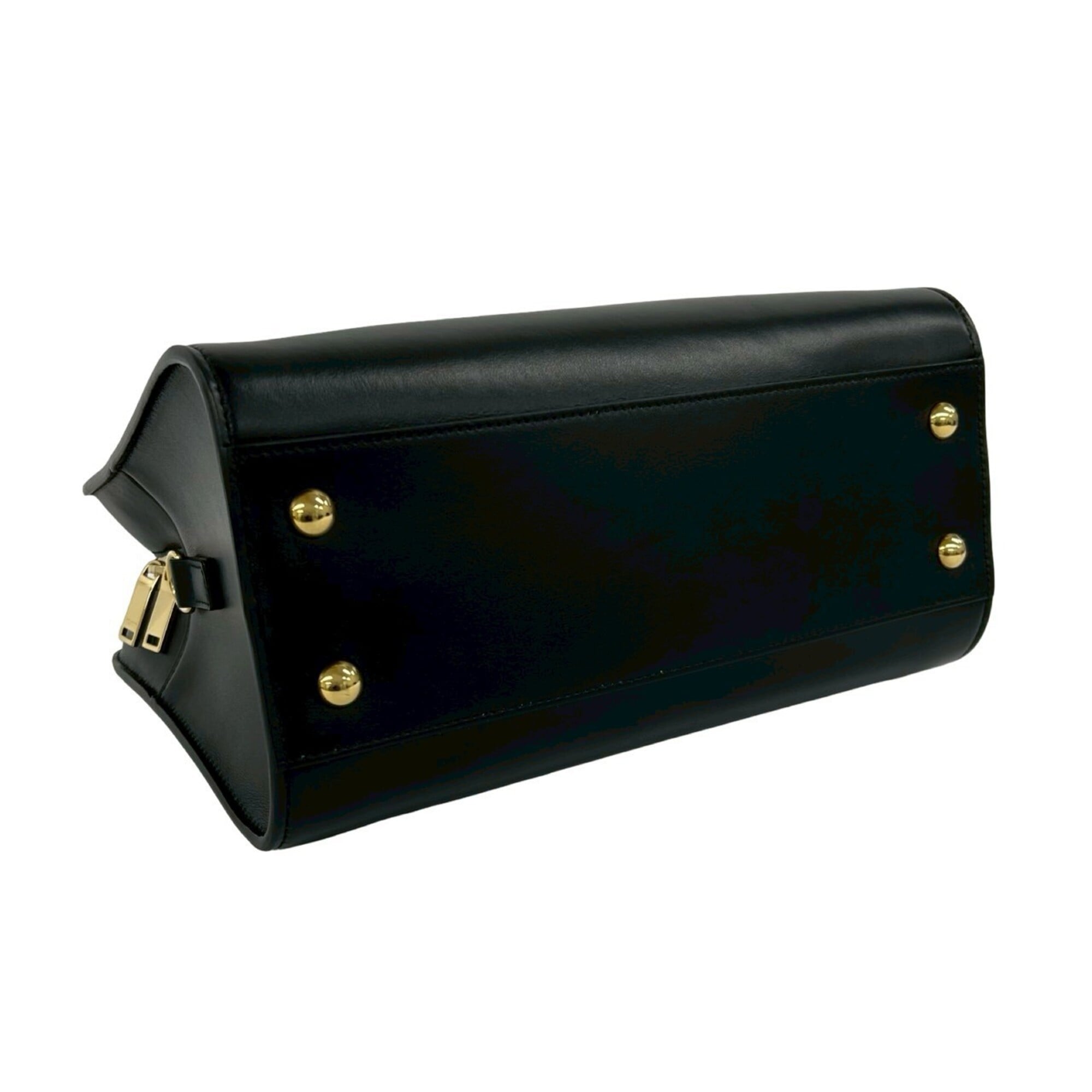 YVES SAINT LAURENT Baby Cabas YSL Leather 2-way Shoulder Bag/Handbag Black 10828 — Like New