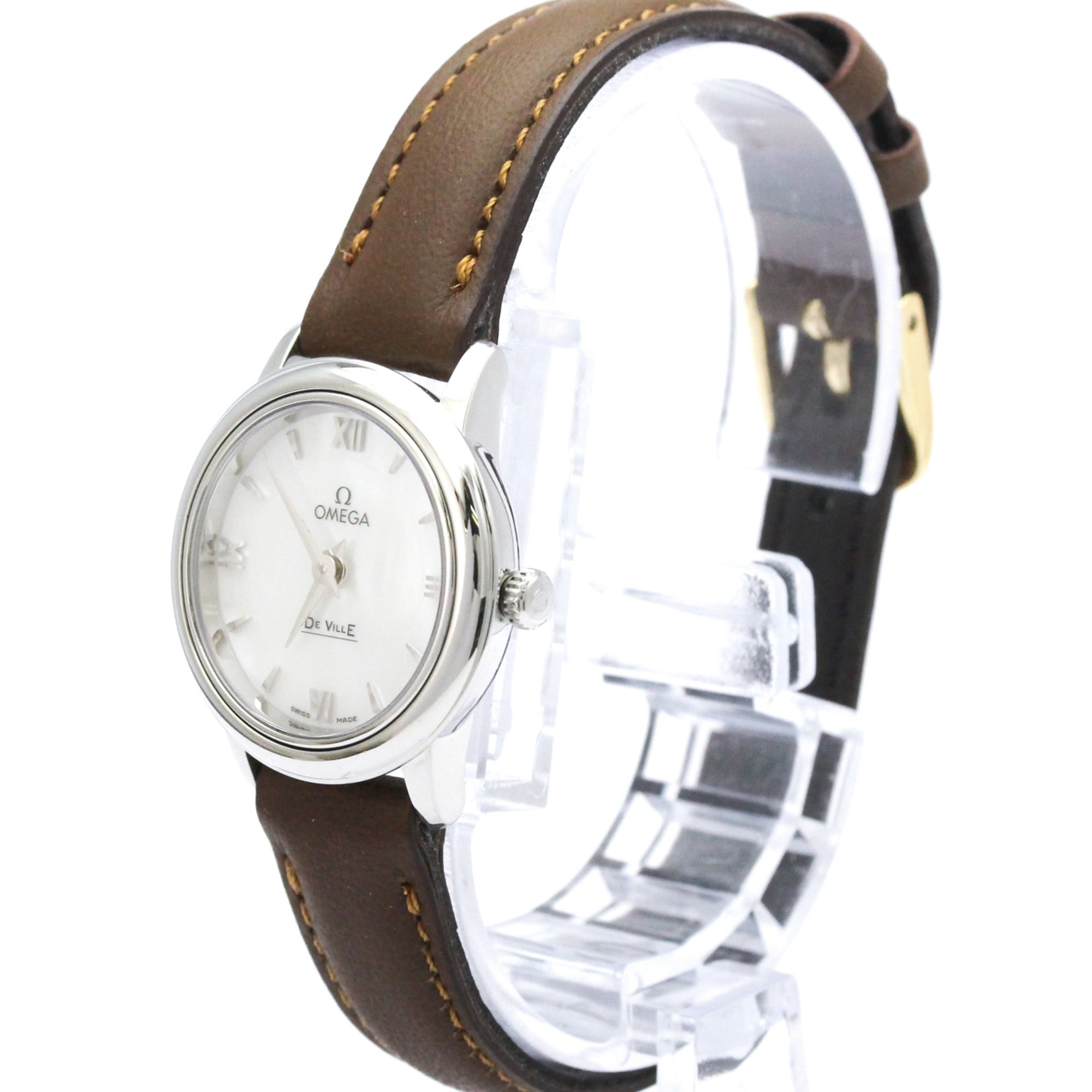 OMEGA De Ville Prestige MOP Quartz Watch 424.10.24.60.05.001 Polished — Very Good