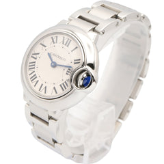 Cartier Ballon Bleu SM Watch, Stainless Steel, Ladies, Silver Tone, W69010Z4 — Very Good