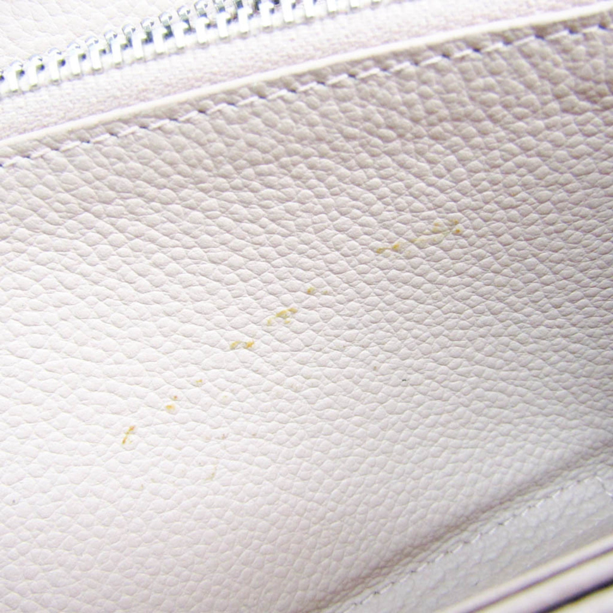 Saint Laurent 414680 Women's  Calfskin Long Wallet (bi-fold) Light Pink