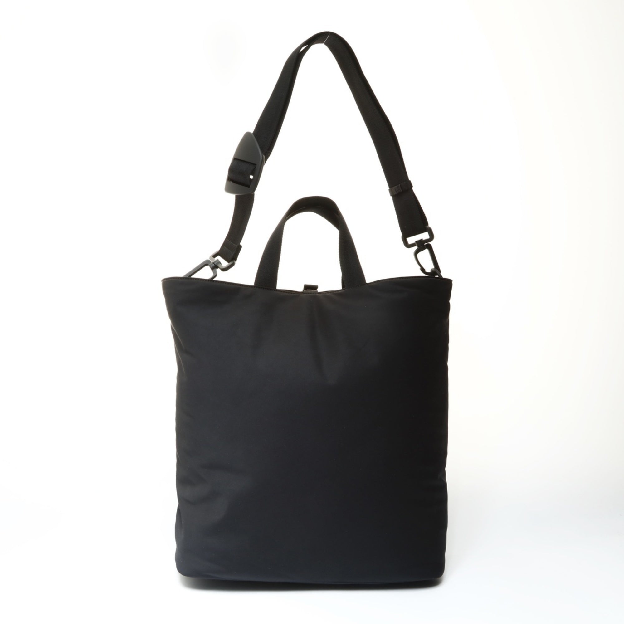 Burberry 2-way Nylon Shield Shopping Tote Bag, Black, WS25782 — Like New