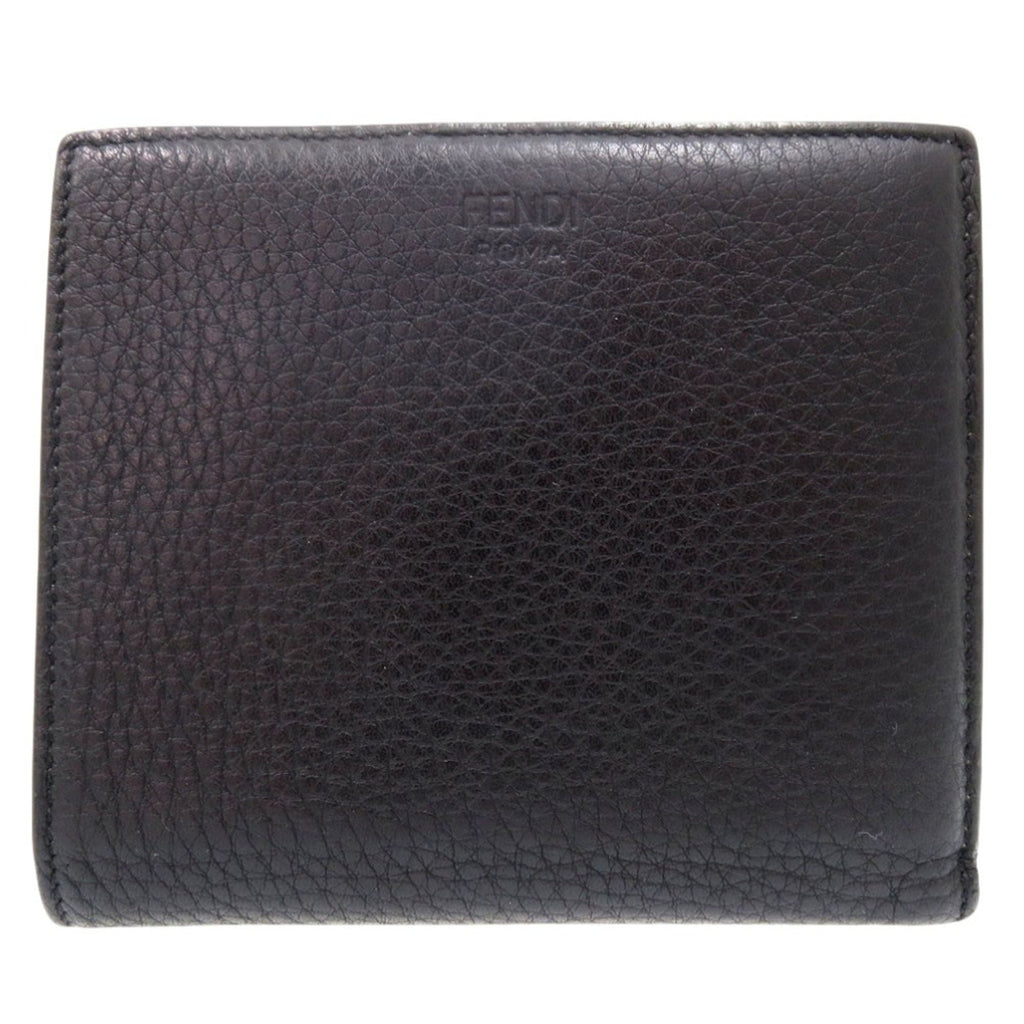 Like new Fendi PEEK A BOO bifold wallet 8M0438 A91B F11IE calfskin 0197