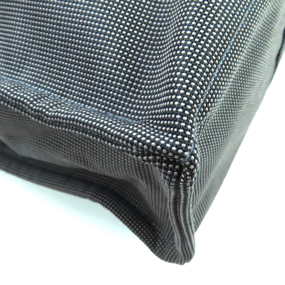 HERMES Air Line MM Silver Hardware Serie Button Canvas Tote Bag Gray Made in France Women's — Like New