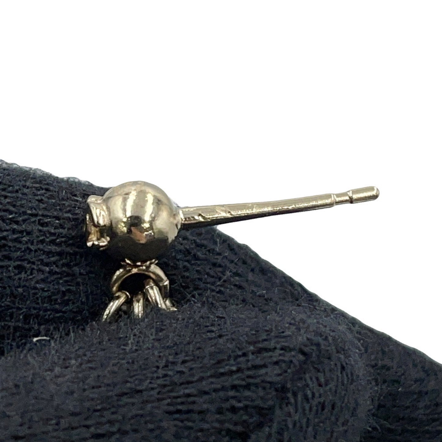 CHANEL Coco Mark Swing Perfume Bottle Heart Faux Pearl Metal Earrings B18B