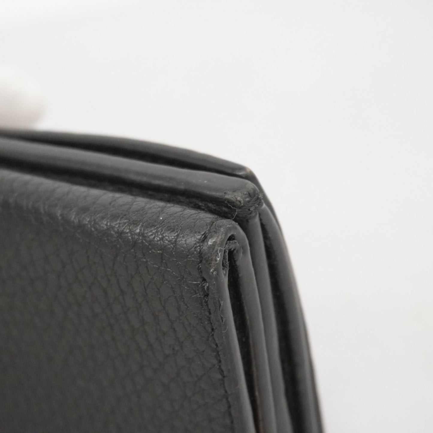 Fendi tri-fold wallet in black leather for men