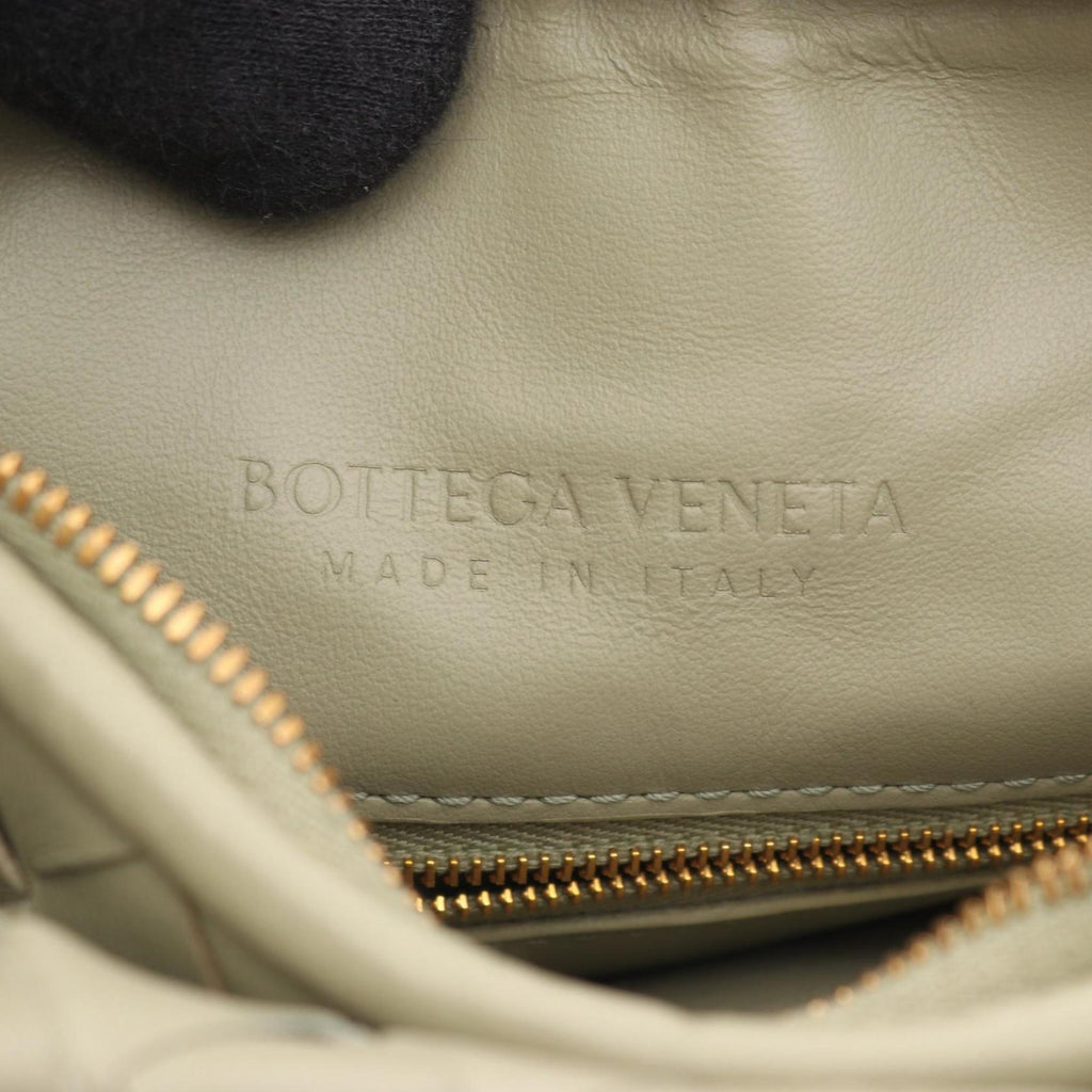 Bottega Veneta Gemelli Intrecciato Leather Shoulder Bag, Women's, Khaki
