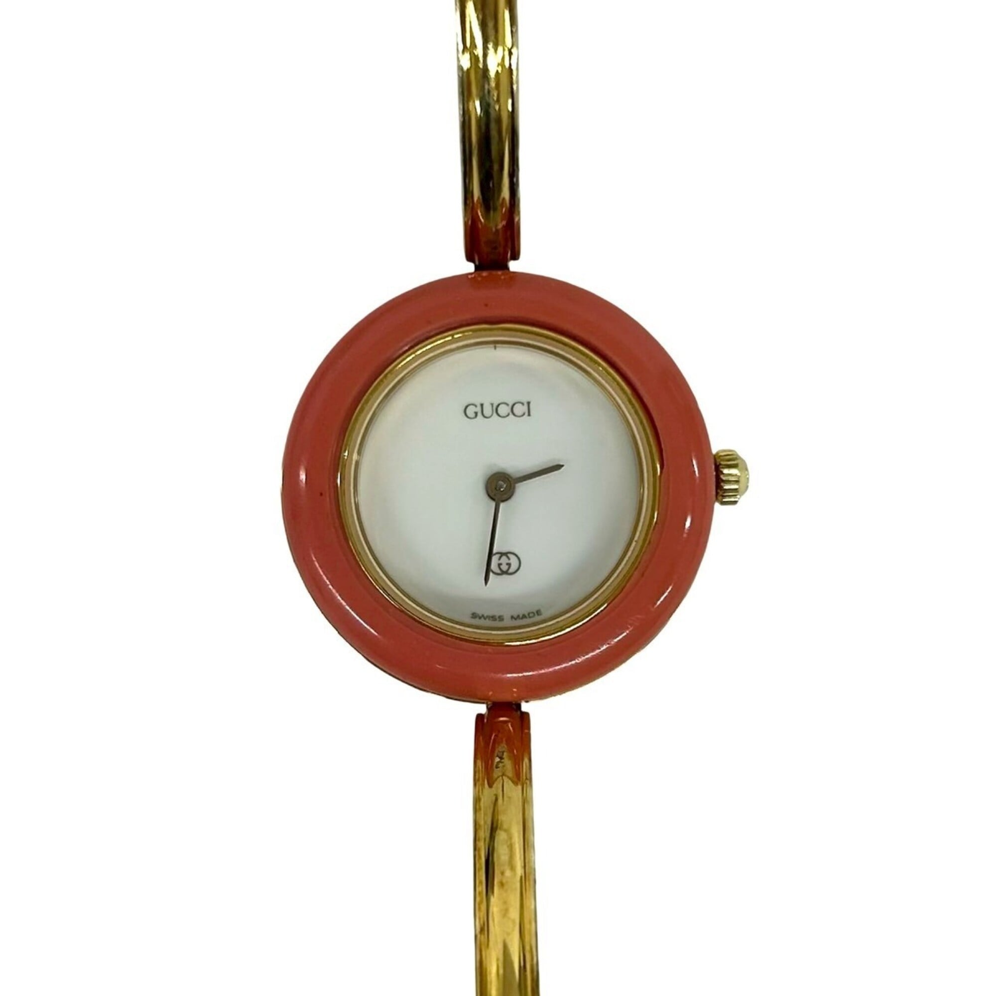 GUCCI Vintage Changeable Bezel Sherry Line GP Watch Wristwatch Gold 30660 — Good