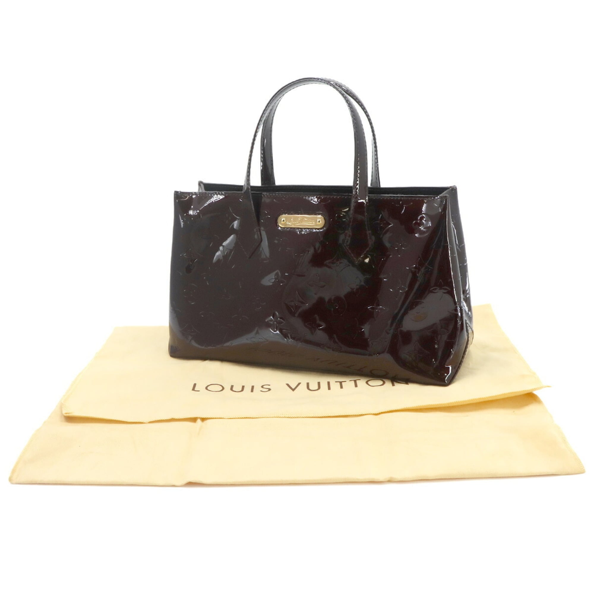 Louis Vuitton Wilshire PM Monogram Vernis Handbag Leather Amarante M93641 — New - Store Return