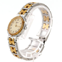 Hermes Clipper Combination SSxGP Quartz Watch — Good