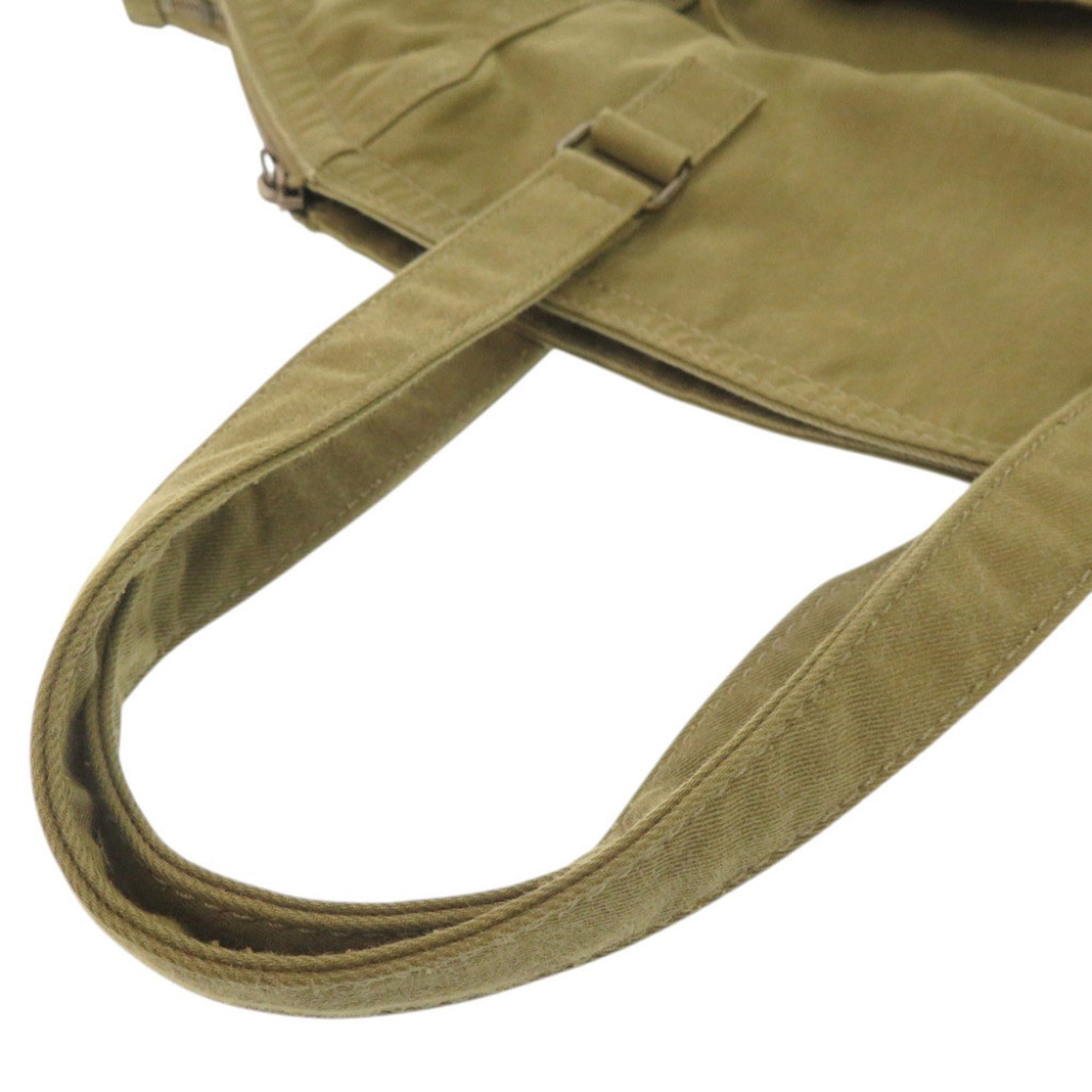 Yves Saint Laurent Saint Laurent Paris Downtown 757970 Canvas Khaki Tote Bag 0312 SAINT LAURENT PARIS — Like New