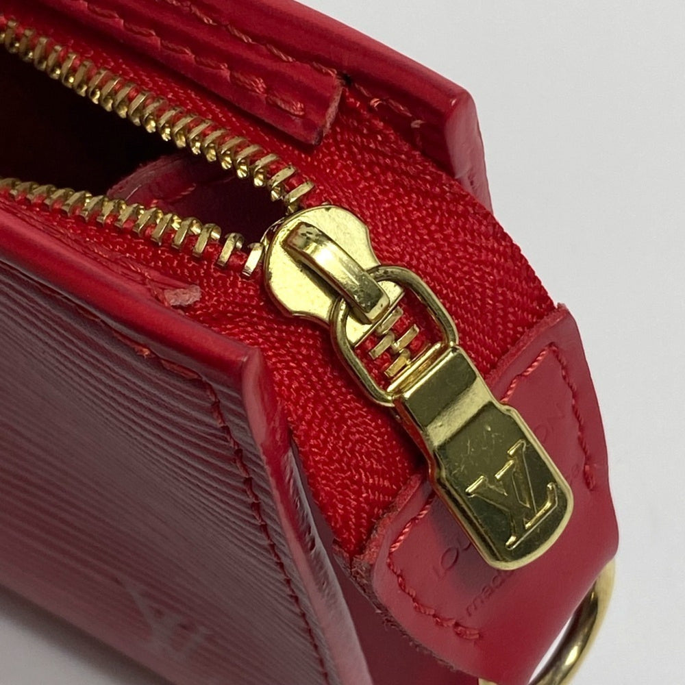 LOUIS VUITTON M5899E Epi Petite Bucket PM Bucket-Shaped Shoulder Bag in Leather, Women's, Rouge Red — Like New