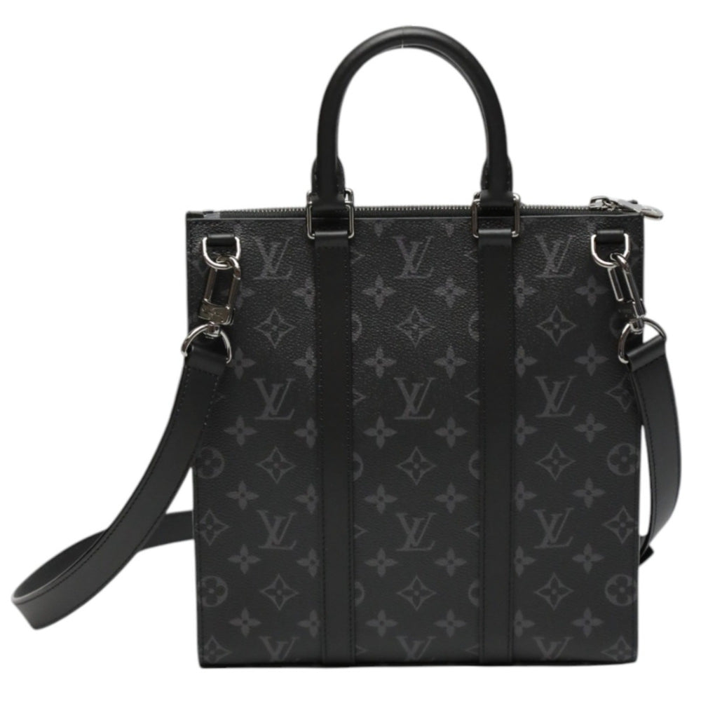 Louis Vuitton LOUIS VUITTON Tote Bag Shoulder Monogram Eclipse Sac Plat Cross Canvas M46456 Black LV — Like New