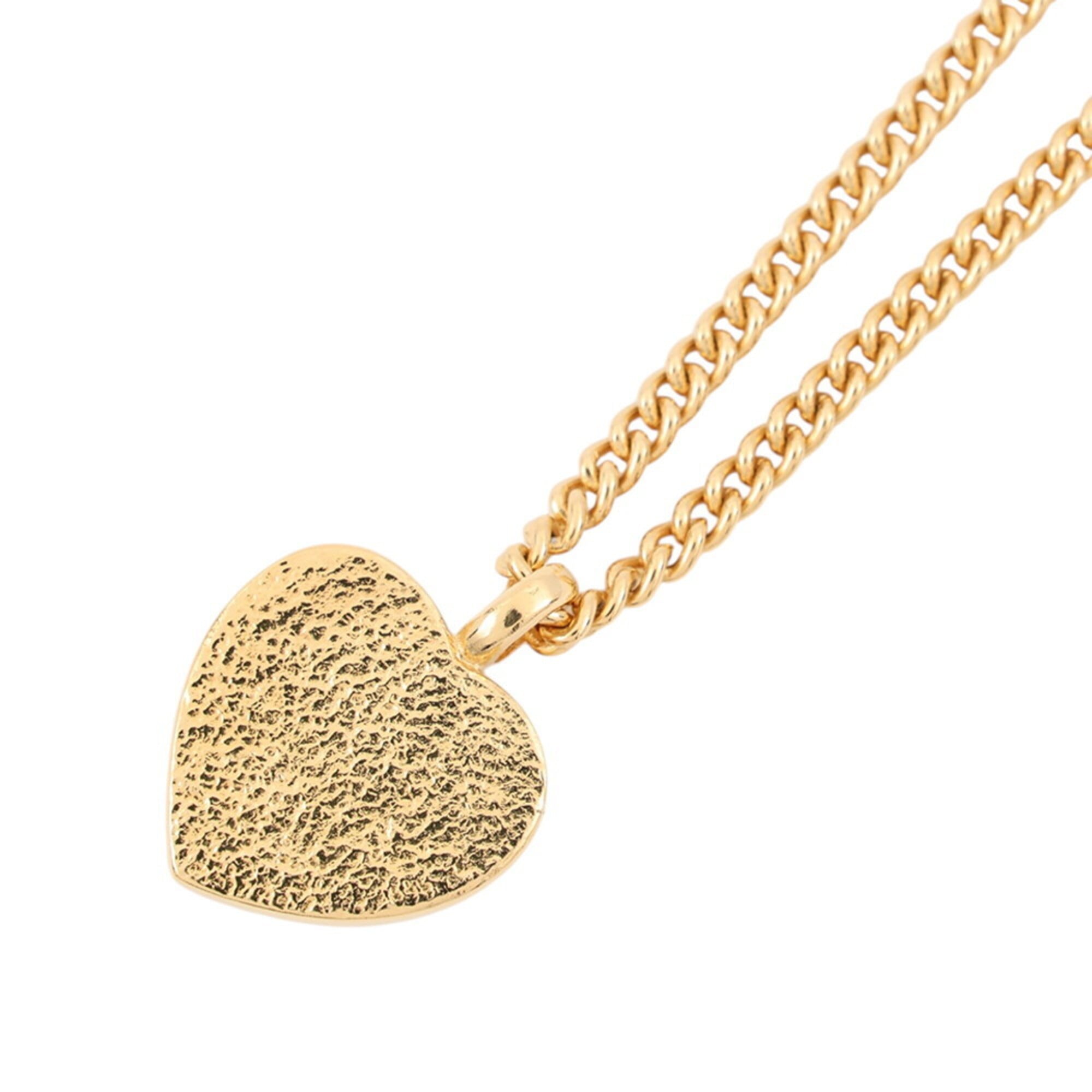 Chanel Necklace Coco Mark Heart F25 B ABG318 CHANEL Women's NECKLACE — Like New