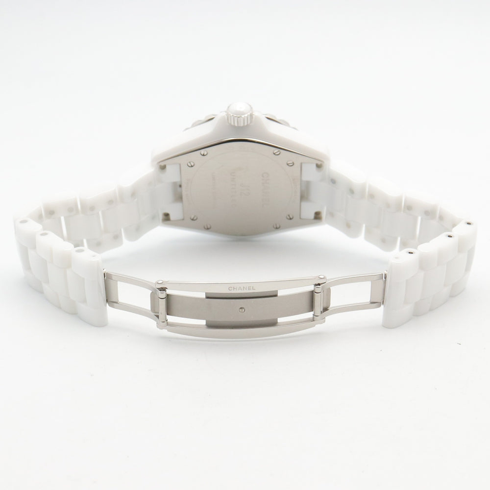 Chanel J12 Untitled Ceramic Men's Watch, White (H5582) — Very Good