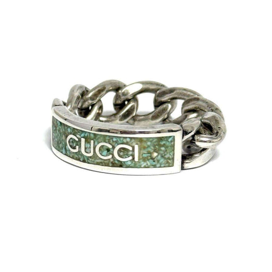 Gucci Men's Gourmet Chain Ring, 925 Silver