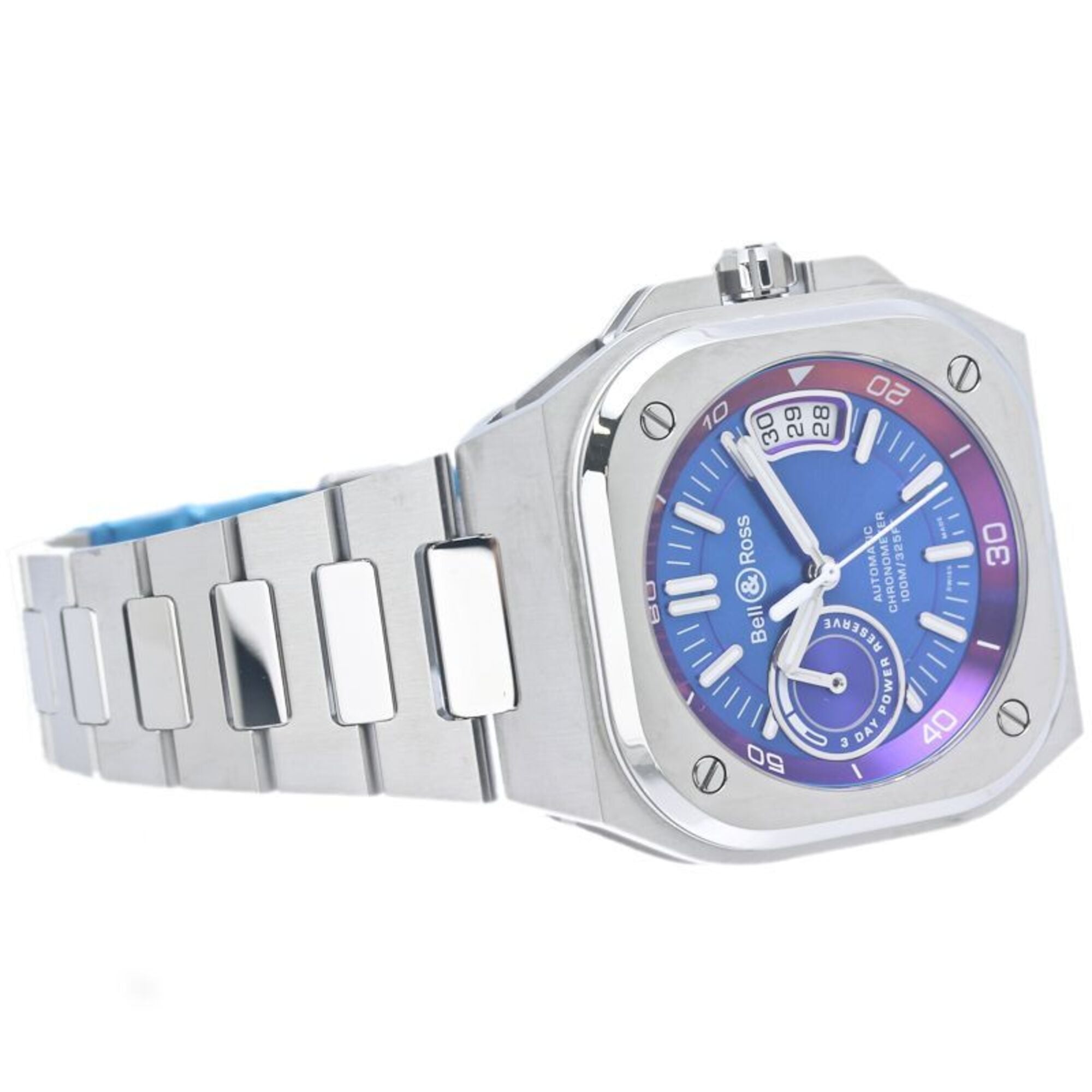 Bell & Ross BR-X5 Iridescent Boutique Limited Edition BRX5R-IRS-ST SST Men's Watch SS 40343 — Good