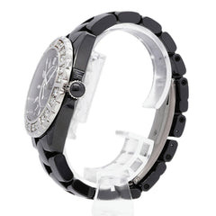 Chanel J12 Diamond Bezel H1174 Black Dial Men's Watch — Good