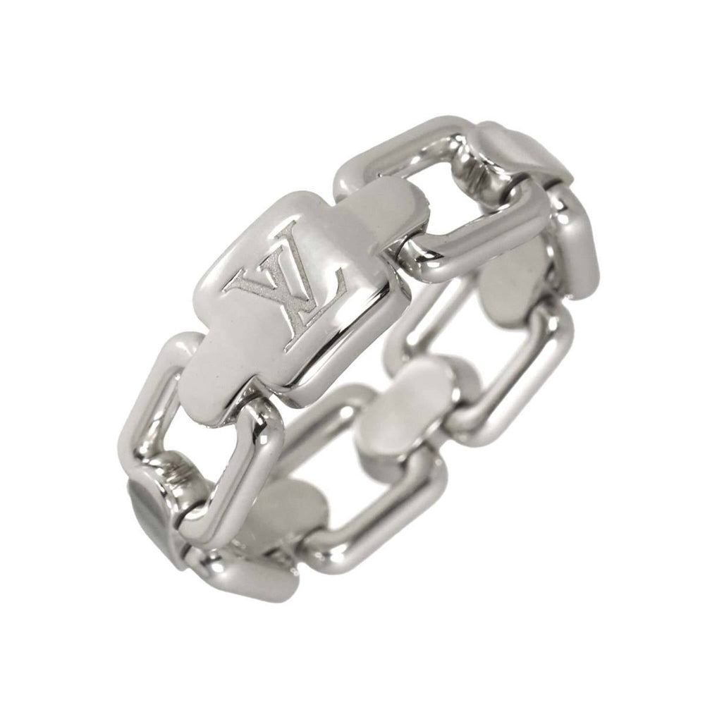 Louis Vuitton Berg Chain Attraction #48 Ring, 18K WG White Gold 750 — Like New